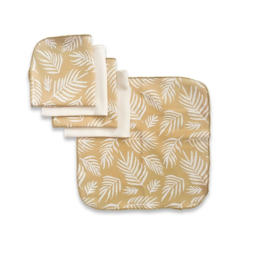 Bamboo Baby Washcloths (Pack of 5) | Olive Rib