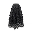 Women's Retro fashion Line  Midi Maxi Prairie Skirt