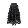 Women's Retro fashion Line  Midi Maxi Prairie Skirt