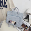 Lightweight College Soft Girl Tote Backpack Laptop Bag
