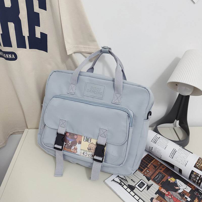 Lightweight College Soft Girl Tote Backpack Laptop Bag