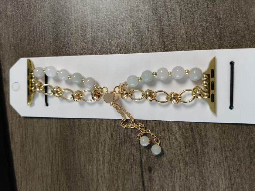 Women Fashion Smart watch Beaded Replacement Watch strap