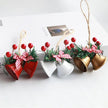 Chinese Hawthorn Bow Hemp Rope Jingling Bell Decoration