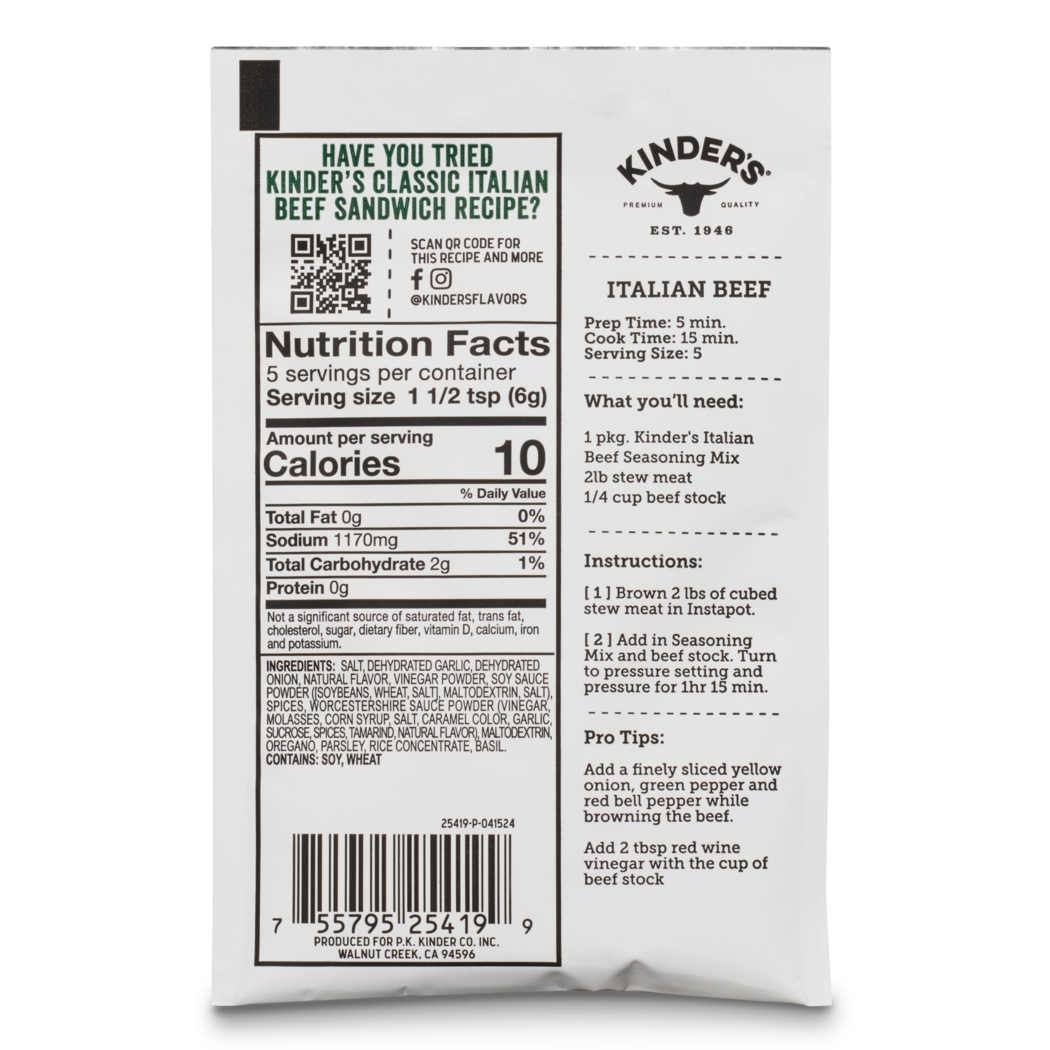 Kinder's Italian Beef Seasoning