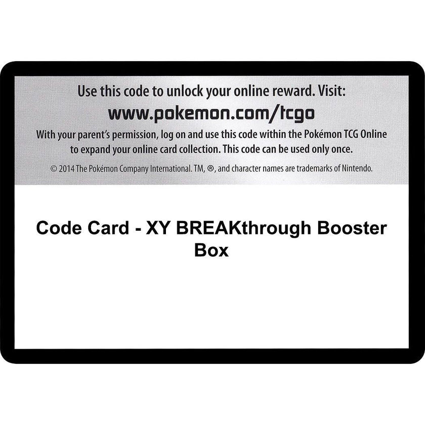 Code Card - XY BREAKthrough Booster Box (BKT)