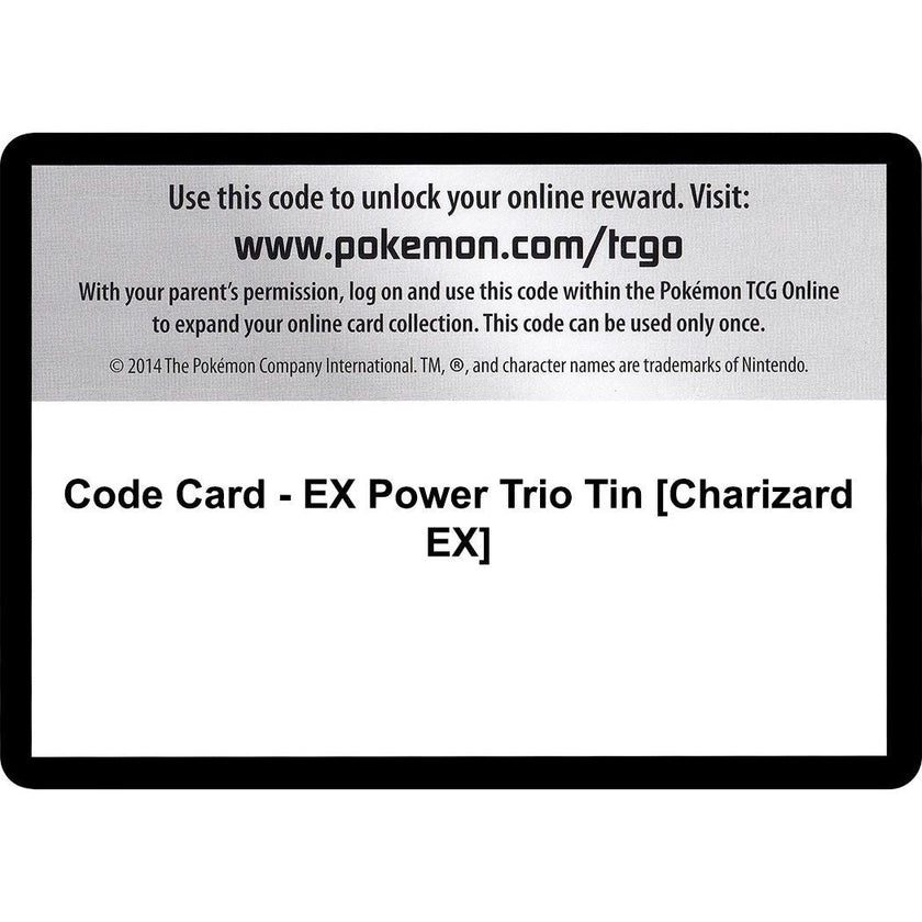 Code Card - EX Power Trio Tin [Charizard EX] (FFI)