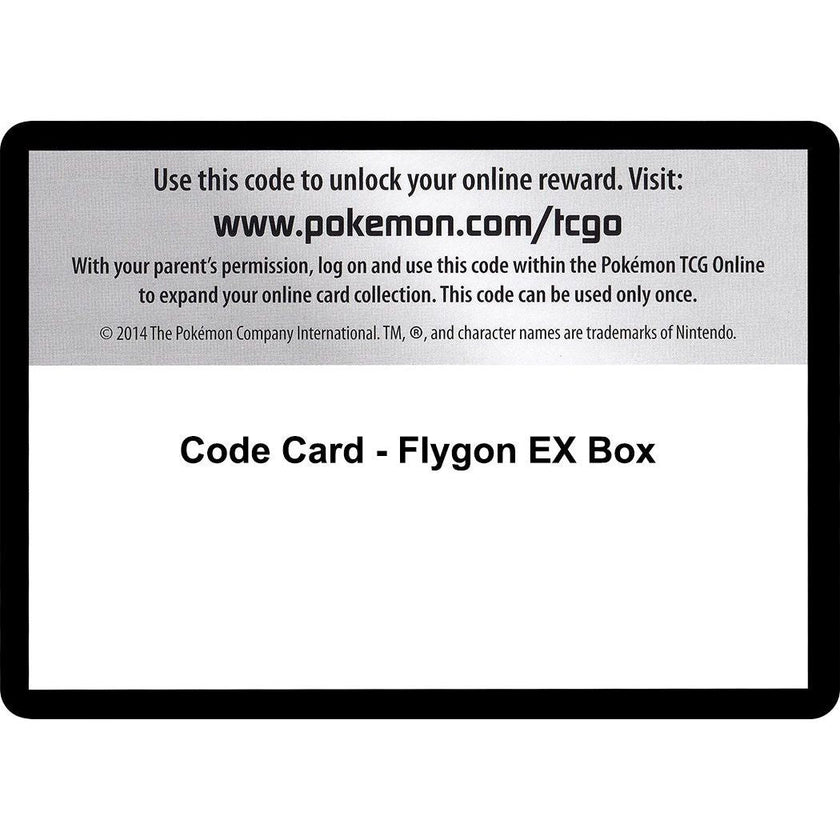 Code Card - Flygon EX Box (PRC)