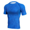Men’s Gym Compression Shirt – Short Sleeve Workout Training & MMA BJJ Rash Guard