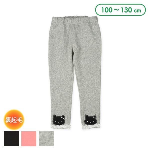 西松屋 ELFINDOLL 裏起毛裾アニマルアップリケ刺繍パンツ 正規品