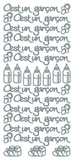 Peel Off Stickers - Cést un garçon