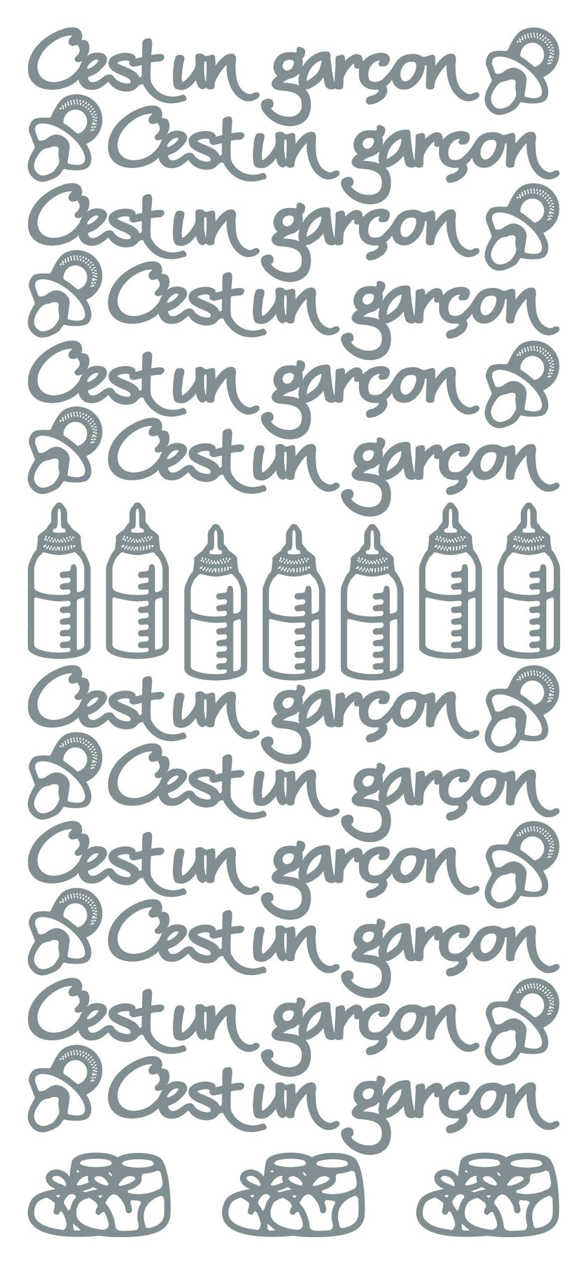 Peel Off Stickers - Cést un garçon