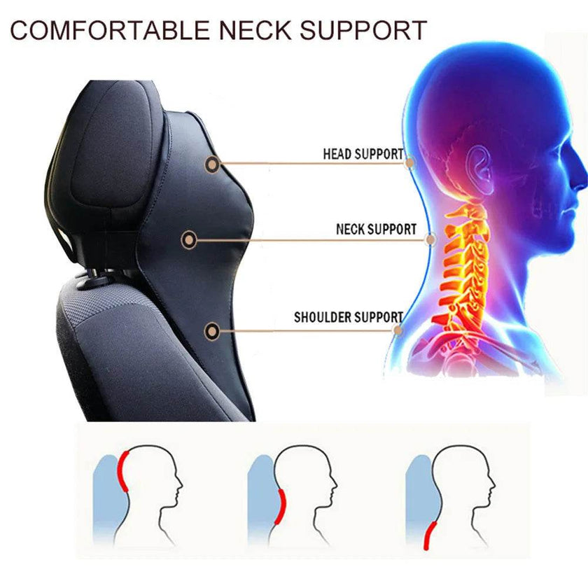 Car Memory foam headrest neck protector Lumbar support pillow