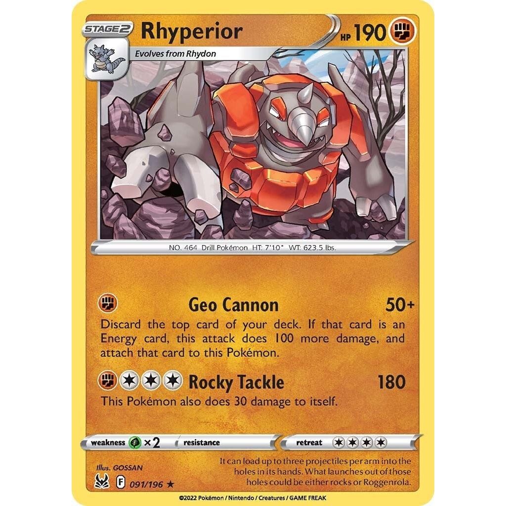 Rhyperior (091/196) (SWSH11)