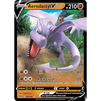 Aerodactyl V (092/196) (SWSH11)