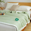 Washable Raw Cotton Summer Cooling Quilt Sage duvet cover