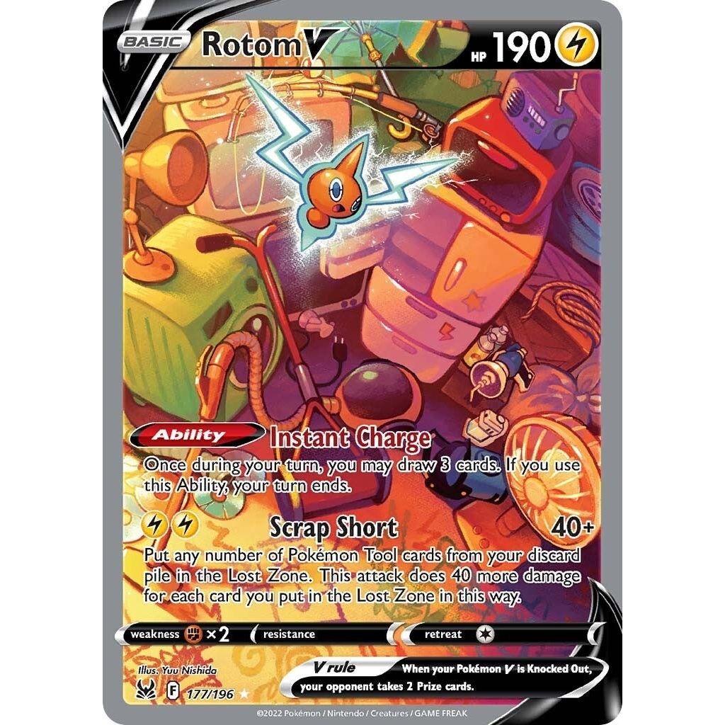 Rotom V (Alternate Full Art) (177/196) (SWSH11)