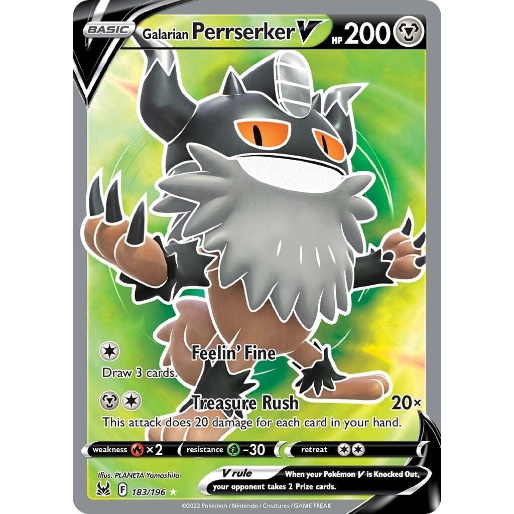 Galarian Perrserker V (Full Art) (183/196) (SWSH11)