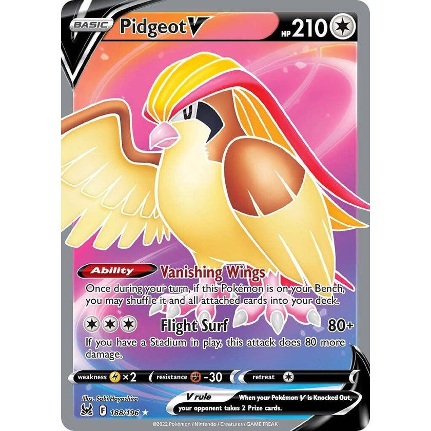 Pidgeot V (Full Art) (188/196) (SWSH11)