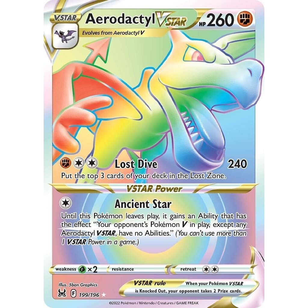 Aerodactyl VSTAR (Secret) (199/196) (SWSH11)
