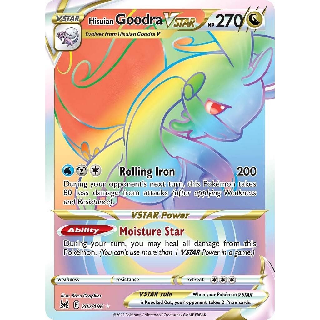 Hisuian Goodra VSTAR (Secret) (202/196) (SWSH11)