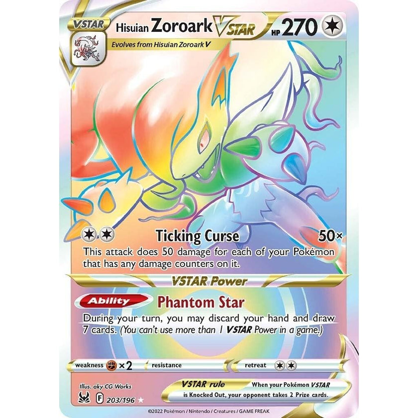Hisuian Zoroark VSTAR (Secret) (203/196) (SWSH11)