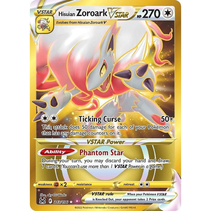 Hisuian Zoroark VSTAR (213) (Secret) (213/196) (SWSH11)
