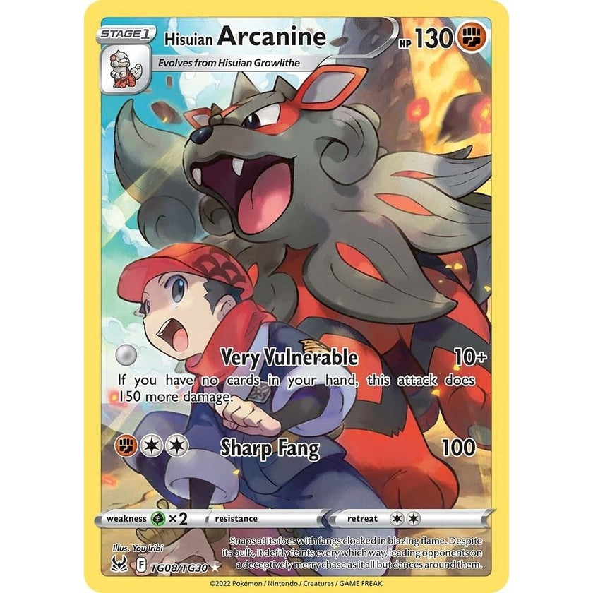Hisuian Arcanine (TG08/TG30) (SWSH11: TG)