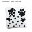 Dog Paw Birthday Party Tableware Set – Pet Birthday Plates, Cups & Decoration Kit