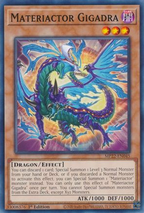 Materiactor Gigadra (MP22-EN045) - 2022 Tin of the Pharaoh's Gods 1st Edition