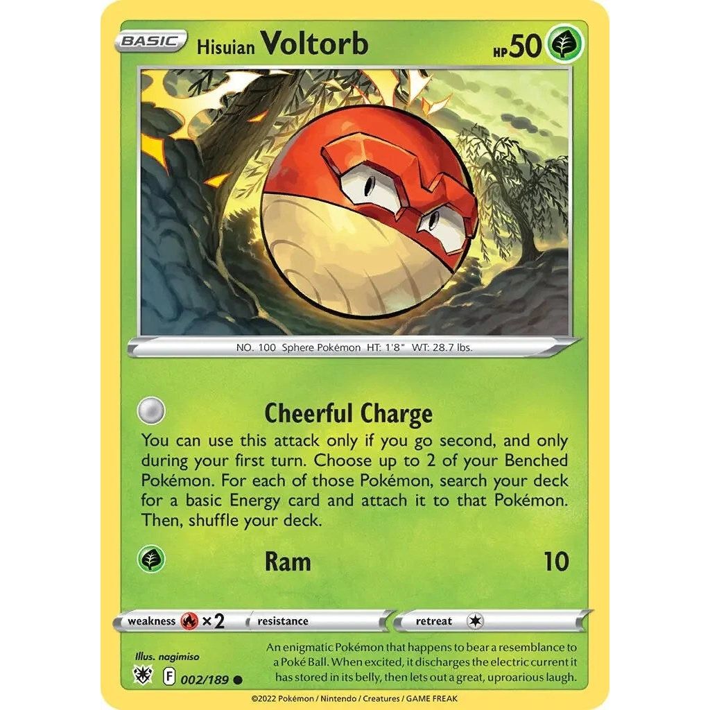 Hisuian Voltorb - 002/189 (Cosmos Holo) (002/189) (PR)