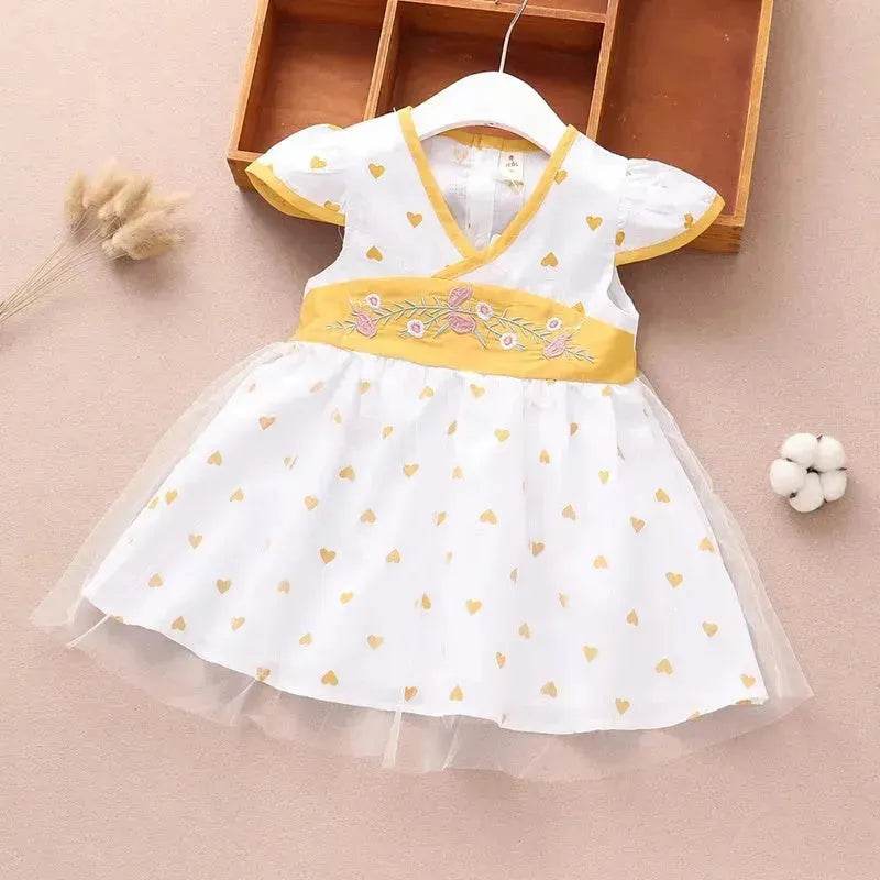 Newborn baby Girls' Summer Vest Dress Infant dresses.