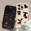 Cream Sausage Dog Phone Case