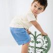 Kids' Bamboo Cargo Shorts | Tidal Blue