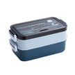 Insulated Stainless Steel Double-Layer Lunch Box for Work & School