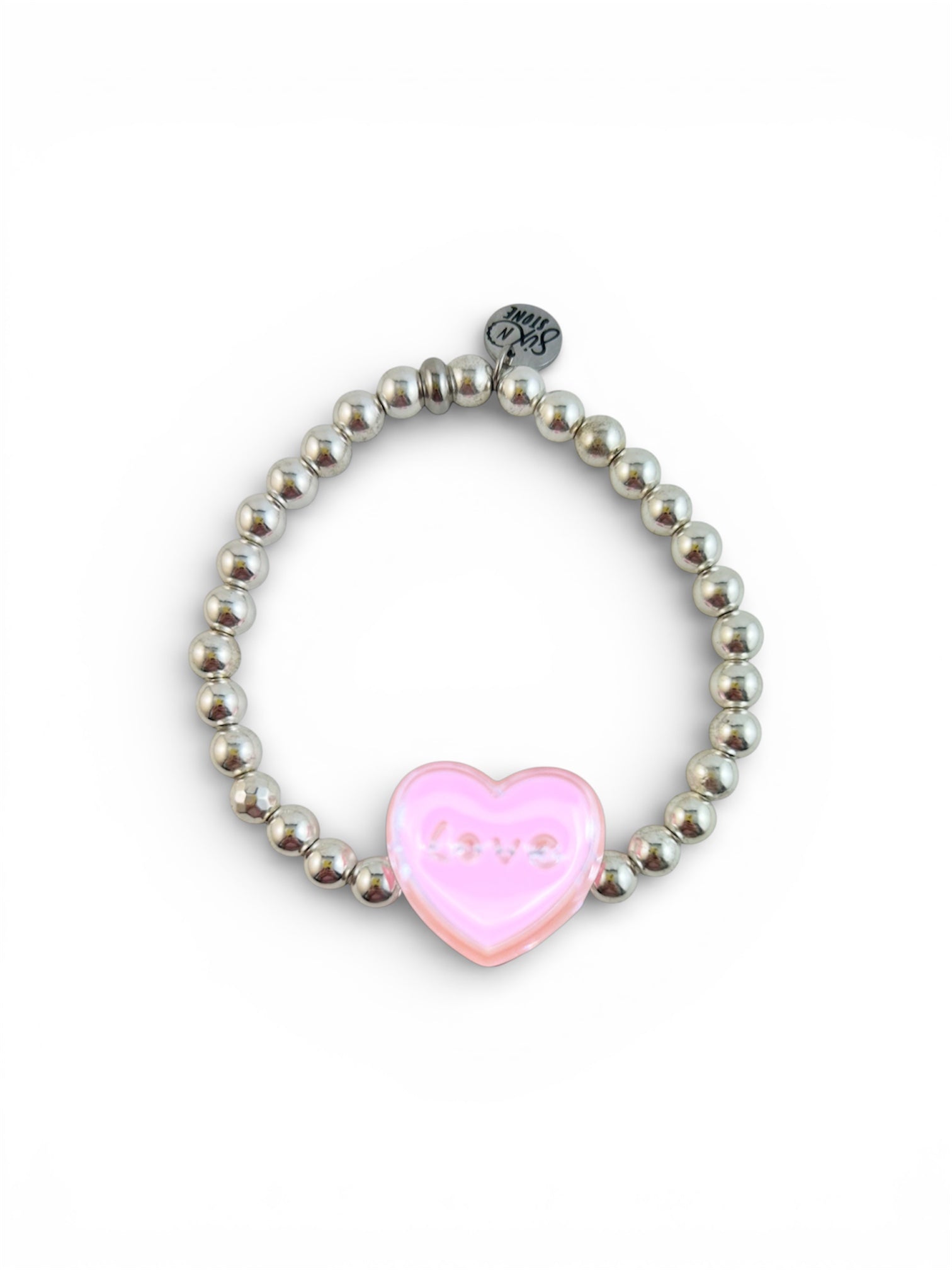Sweetheart Hematite Bracelets - Mom and Mini