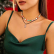 Christmas Beaded Necklace for women