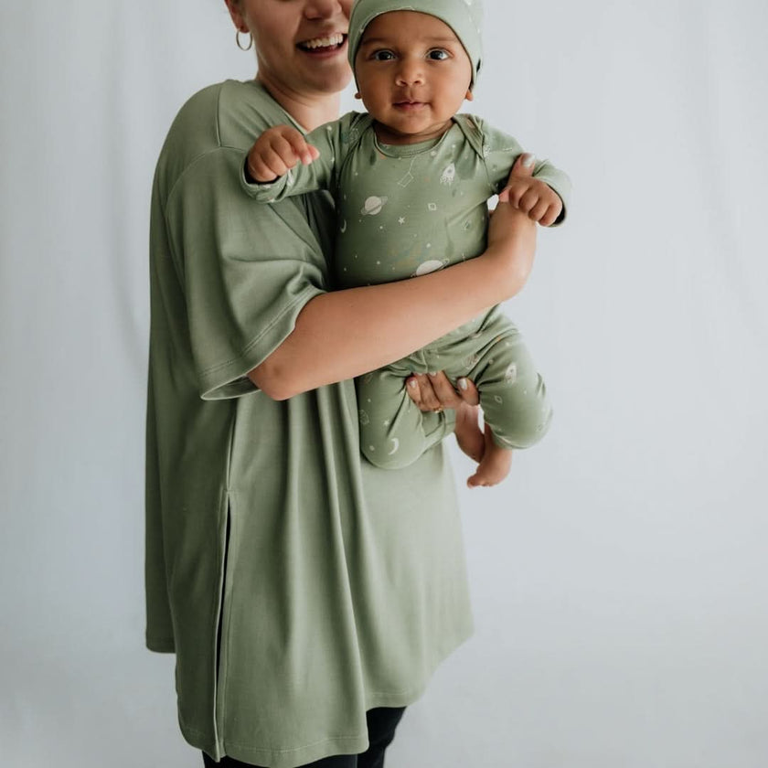 Ladies Bamboo Oversized T-Shirt | Graphite