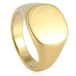 European And American Style Minimalist Titanium Steel Smooth Seal Ring for Men and Women