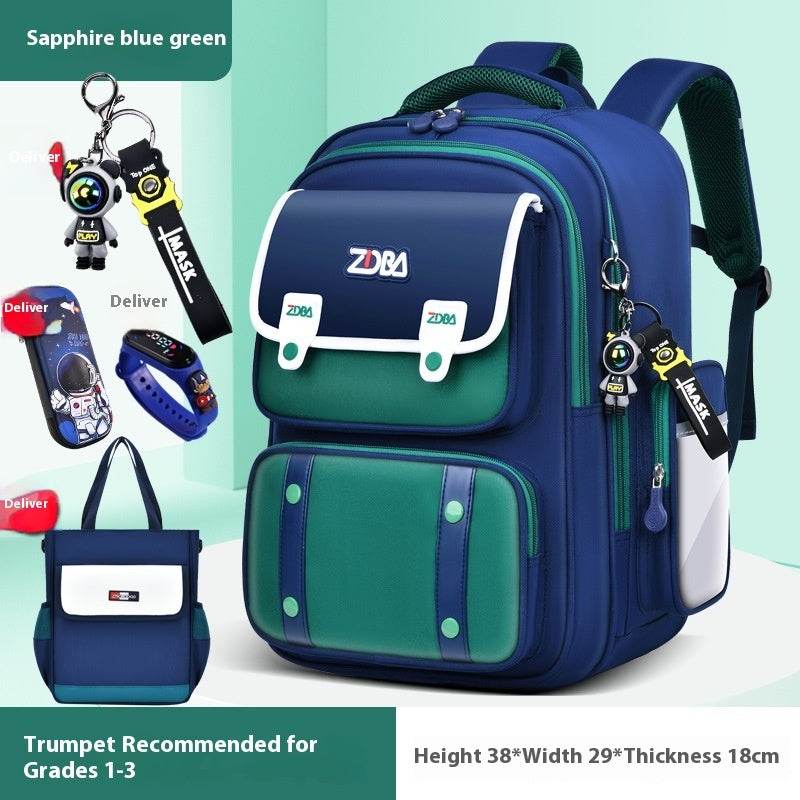 Elementary School Spine Protection Backpack Water resistant School bag