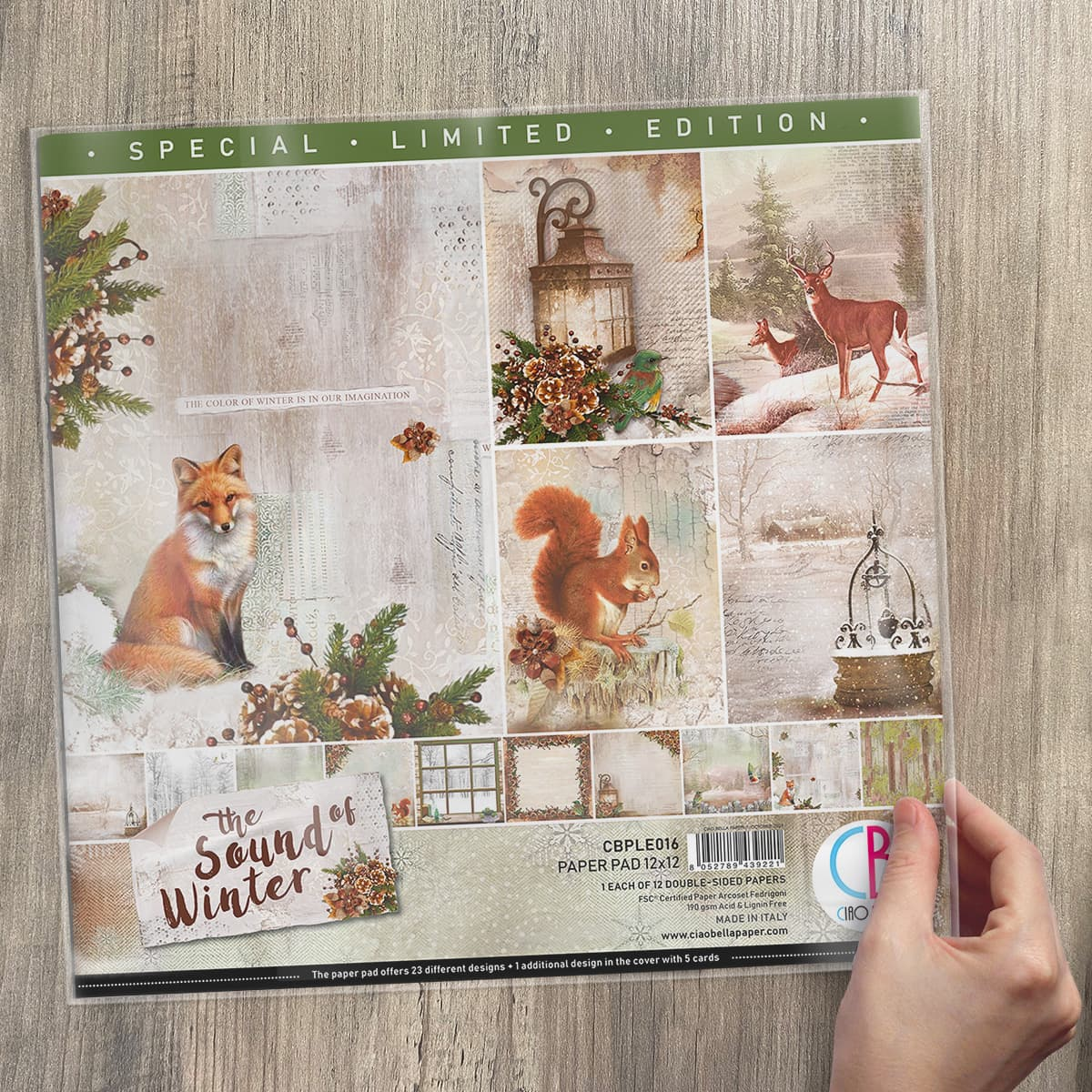 Ciao Bella The Sound of Winter Limited Edition Paper Pad 12