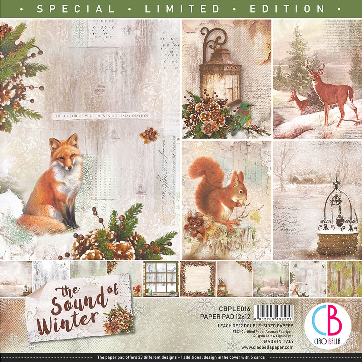 Ciao Bella The Sound of Winter Limited Edition Paper Pad 12