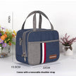 Thermal Insulated Denim Work Lunch Bag for Women