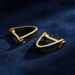 Men's French Cufflinks Gold V-Shape – Brass & Electroplated Formal Cufflinks | Canada & USA