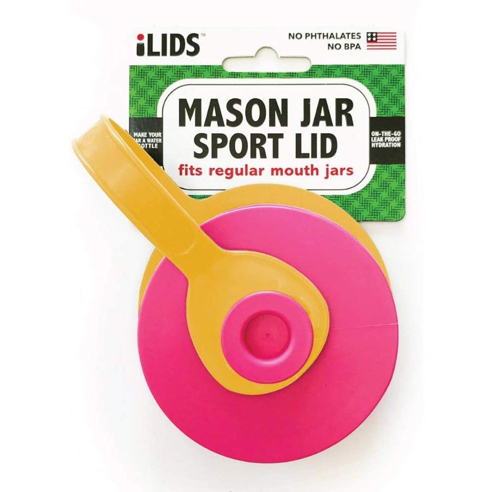 iLid Mason Jar Leak-Proof SPORT Lid, Regular Mouth
