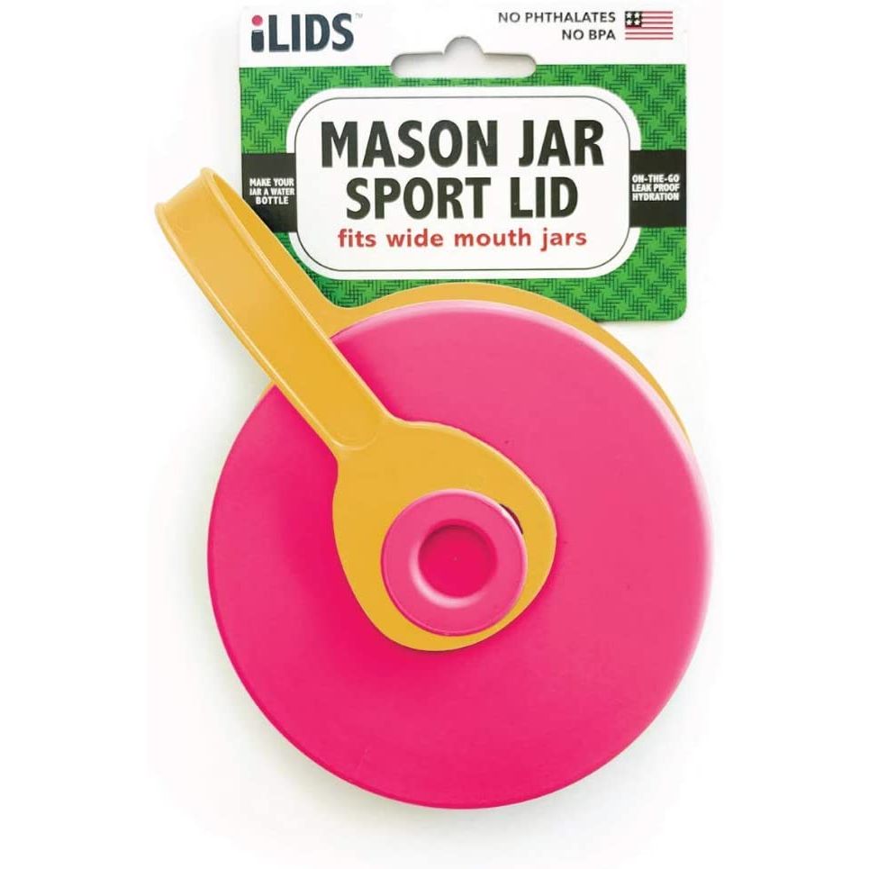 iLid Mason Jar Leak-Proof SPORT Lid, Wide Mouth