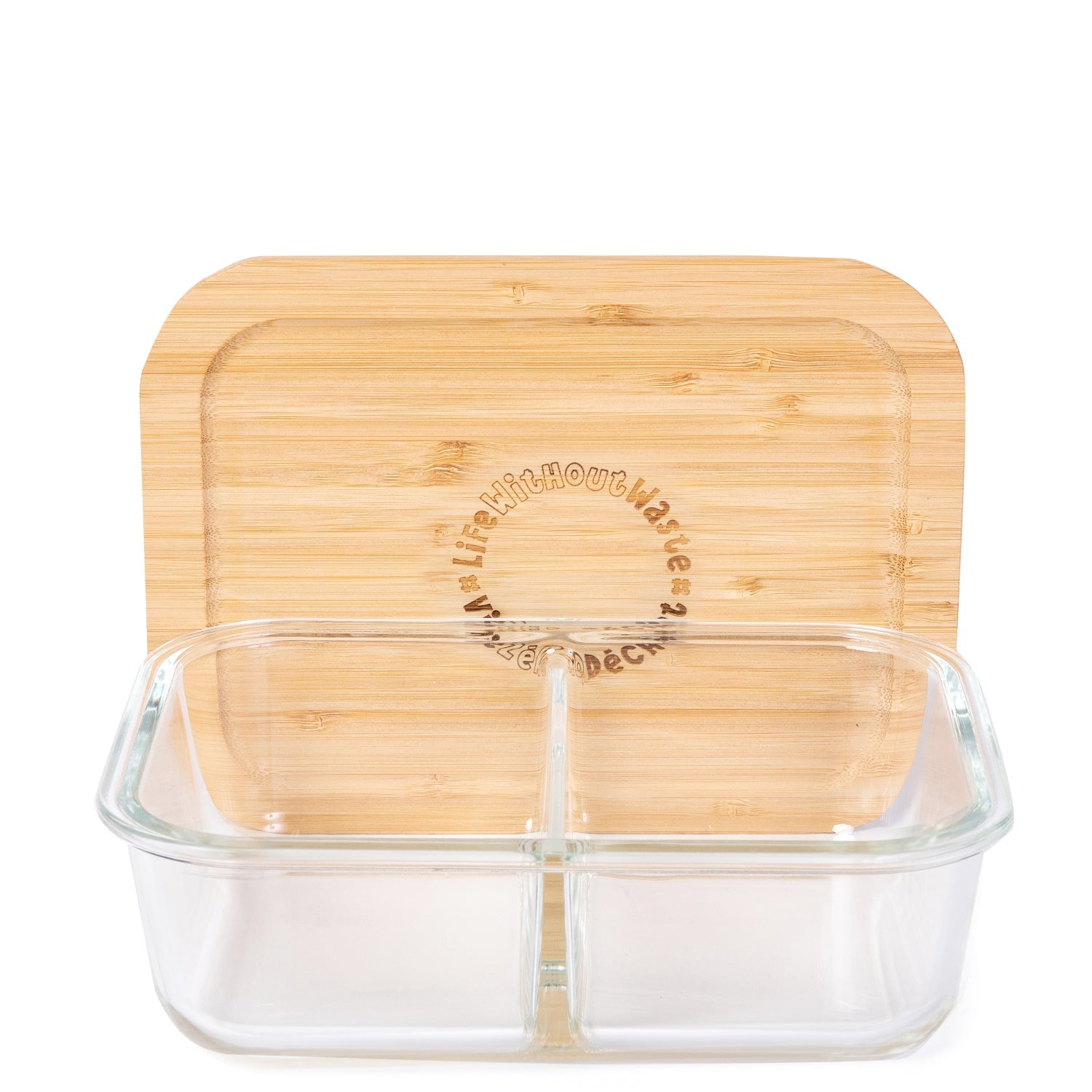 Life Without Waste Divided Glass Lunch Container