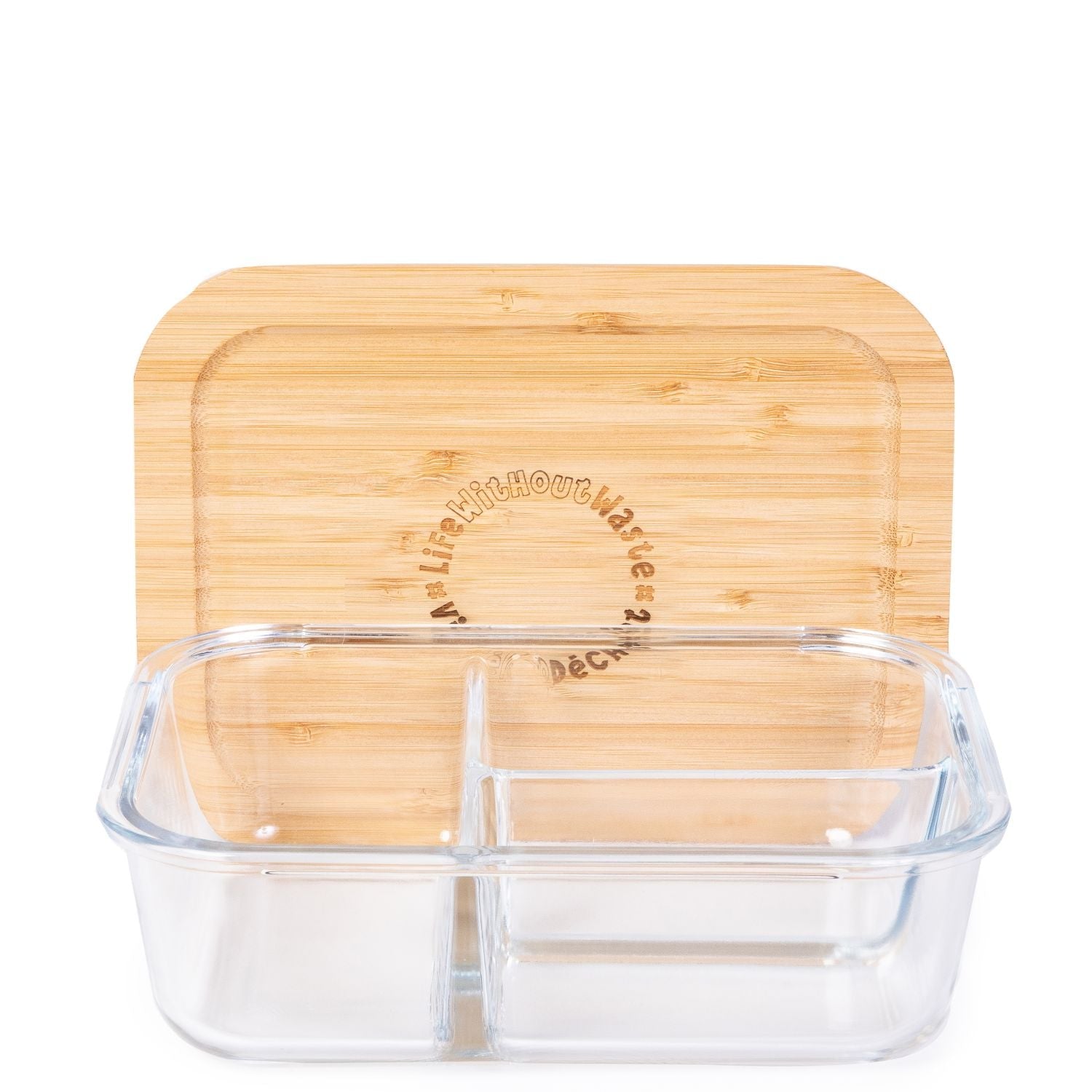 Life Without Waste Divided Glass Lunch Container
