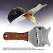 Adjustable Chocolate Shaver – Stainless Steel Truffle & Cheese Slicer with Wooden Handle