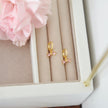 Vida Ribbon Bow Huggie Hoop Earrings