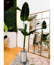 Mati - White Planter With Black Stand